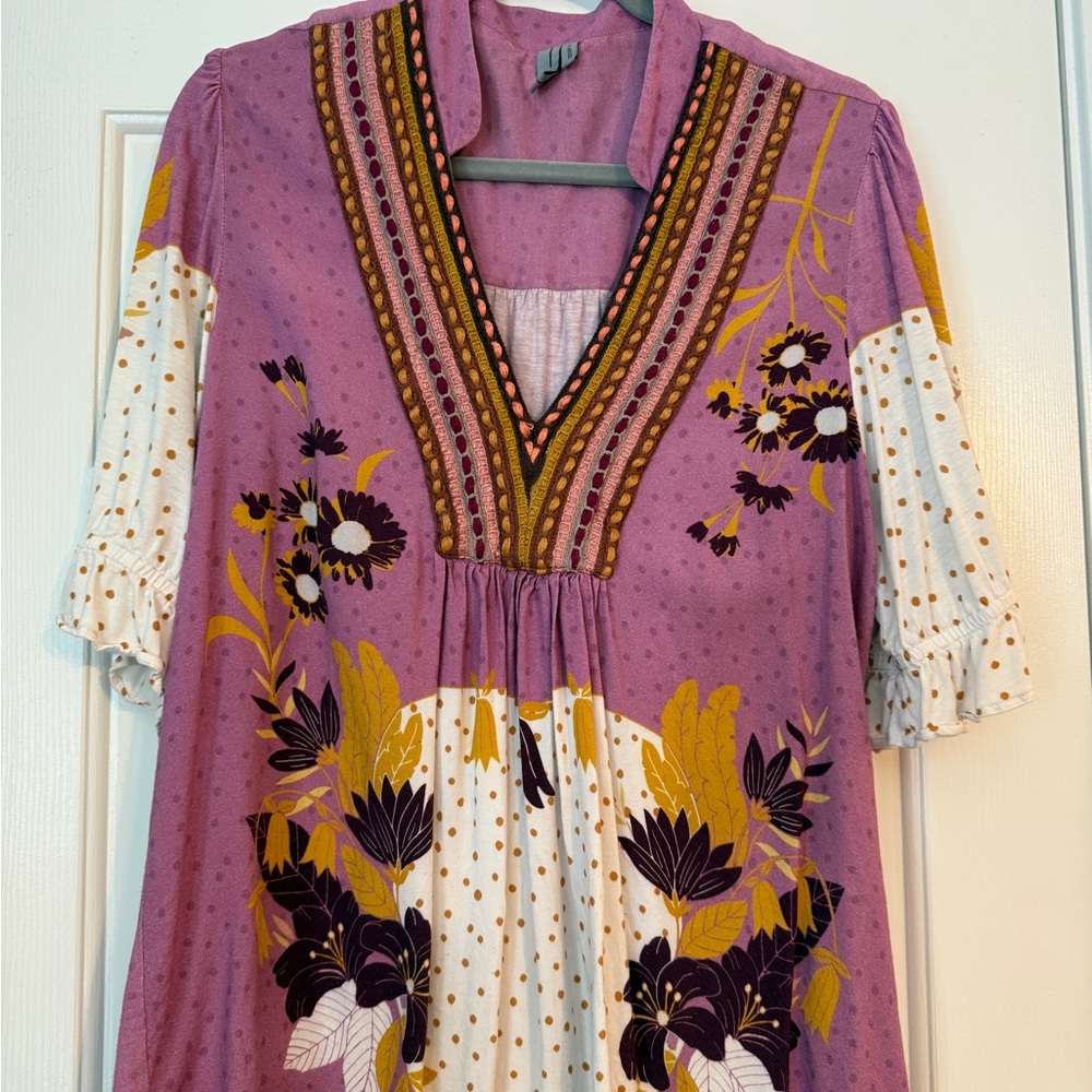 Bl-nk Purple Stephanie Top from Anthropologie Sz XL